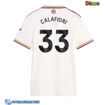 Fotballdrakt Dame Arsenal Riccardo Calafiori #33 Tredjedrakt 2025-26 Kortermet